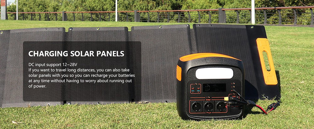 NECESPOW N1200 Portable Power Station, 1100.25Wh LiFePO4 Battery, 3*1200W AC Outlets (2400W Peak), 50Hz Pure Sine Wave Solar Generator for Outdoor Camping, Home Backup and Emergency Use
