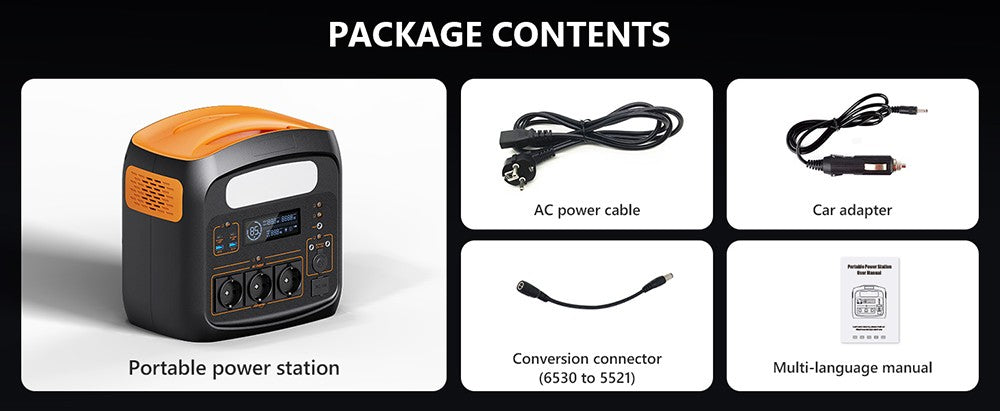 NECESPOW N1200 Portable Power Station, 1100.25Wh LiFePO4 Battery, 3*1200W AC Outlets (2400W Peak), 50Hz Pure Sine Wave Solar Generator for Outdoor Camping, Home Backup and Emergency Use