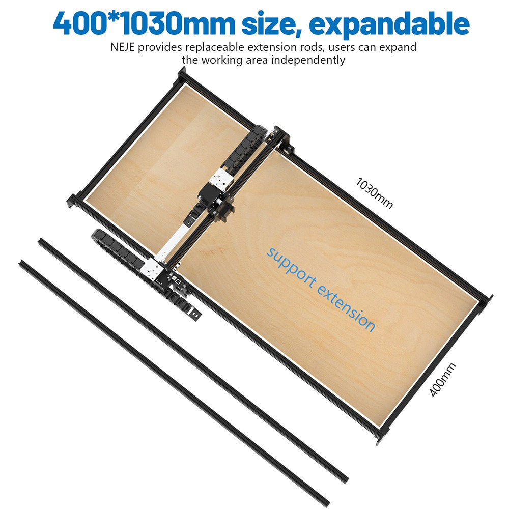 Máquina de grabado láser NEJE 3 Pro E30130 de 6 W, grabador CNC para corte de madera, control por aplicación, marcado de logotipos inalámbrico - Enchufe estadounidense