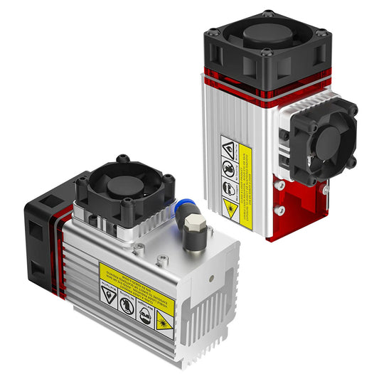 NEJE A40640 12W Laser Module Kit, 0.04*0.06mm Focus Spot, Metal Air Nozzle Module Radiator, FAC Tech 2 x Beam, 20mm Cutting Thickness