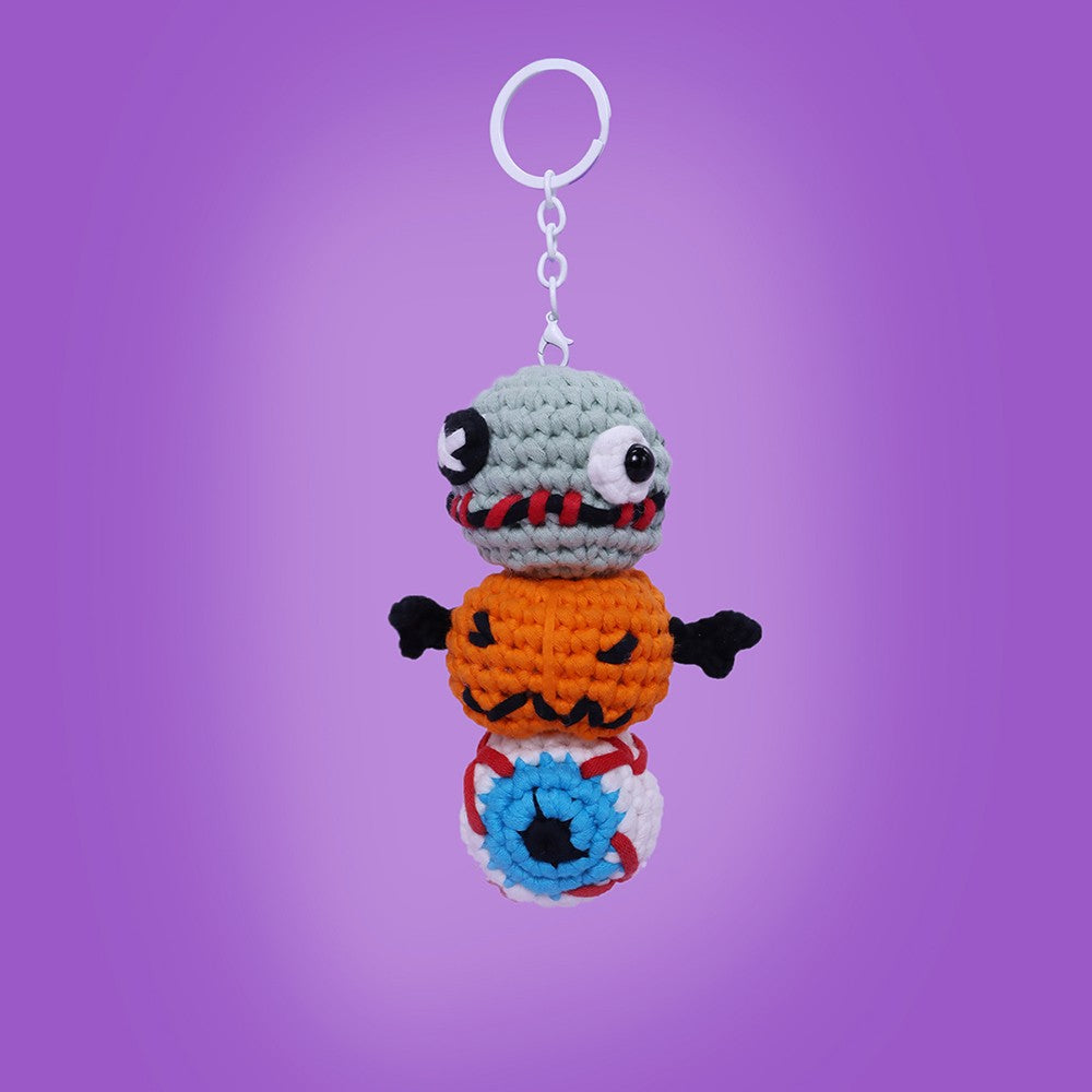Kit de ganchillo de Halloween para principiantes de NestledCrafts, kit de tejido de amigurumi, con tutoriales en vídeo paso a paso - BooBalls