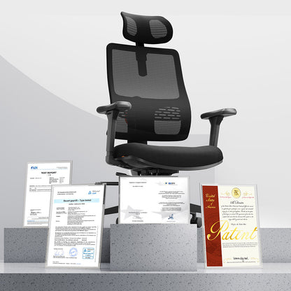 NEWTRAL MAGICH003 Ergonomic Office Chair, Auto-Following Backrest, Adaptive Lower Back Support, Adjustable Headrest