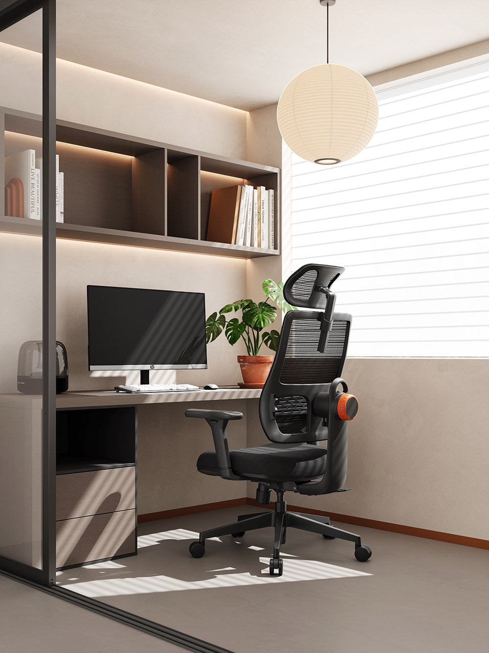 Silla de oficina ergonómica NEWTRAL MAGICH003, respaldo con seguimiento automático, soporte lumbar adaptable, reposacabezas ajustable.