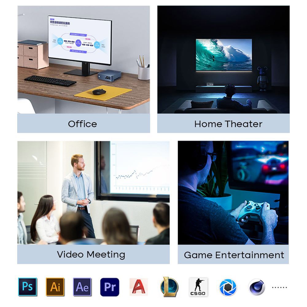 Ninkear M11 Mini PC Intel Core i7-1165G7 Processor, 16GB DDR4 512GB SSD, Windows 11, WiFi 6