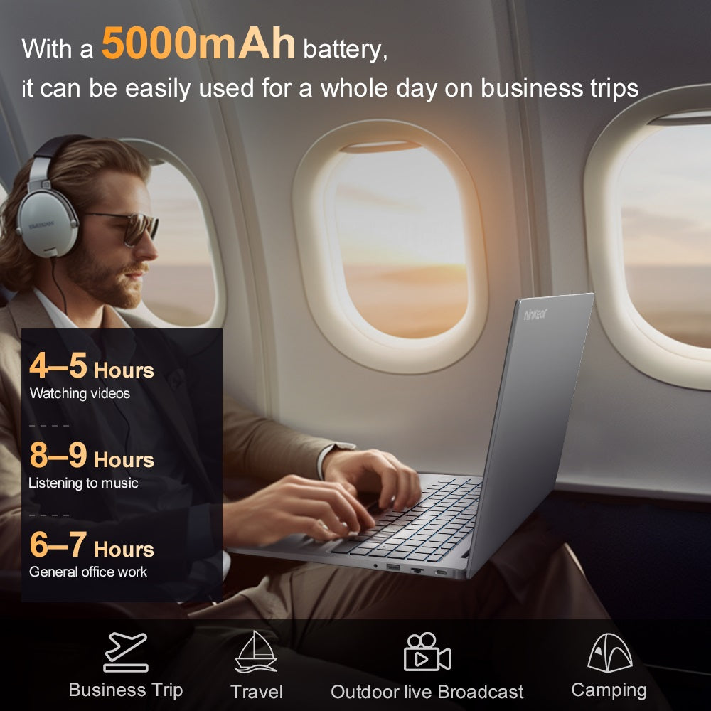 Ninkear N16 Pro Laptop, 16 inch 2560*1600 IPS Screen, Intel Core i9-12900HK 14 Cores Max 5.0GHz, 32GB RAM 1TB SSD, 120Hz Refresh Rate, WiFi 6, 5000mAh, Backlit Keyboard, 1*Full-featured Type-C, 2*USB3.0, 1*USB2.0, 1*HDMI, 1*RJ45 1*Headphone Jack