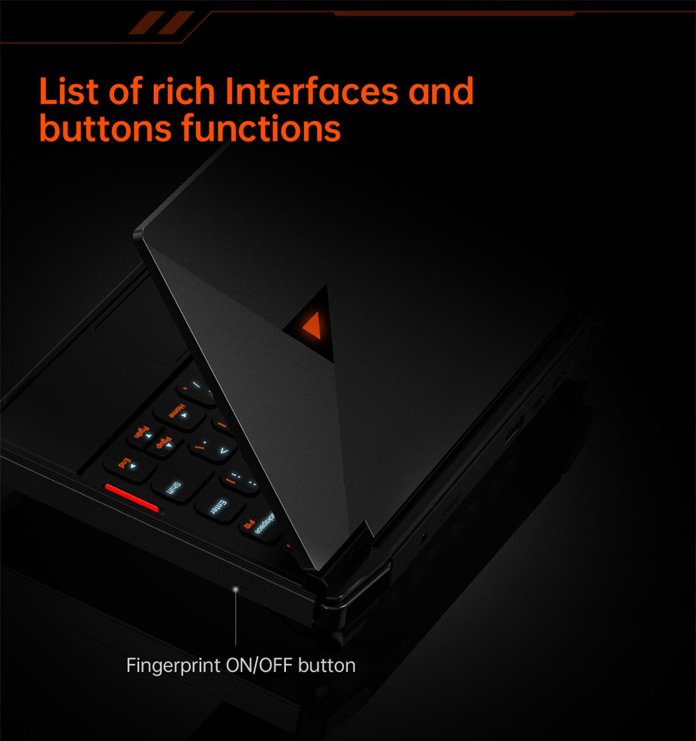 One Netbook OneXPlayer G1 Handheld Gaming PC, AMD Ryzen AI 9 HX 370 12 Cores Max 5.1GHz, 8.8'' 2560*1600 144Hz Screen, 64GB LPDDR5X 7500MHz RAM 4TB SSD, WiFi 6E, 2*USB-C, 1*USB3.2, 1*TF Card, 1* Oculink, 1*3.5mm Audio, Fingerprint Unlock - EU Plug