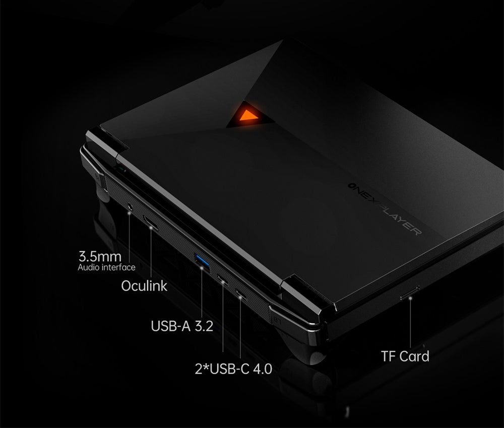 One Netbook OneXPlayer G1 Handheld Gaming PC, AMD Ryzen AI 9 HX 370 12 Cores Max 5.1GHz, 8.8'' 2560*1600 144Hz Screen, 64GB LPDDR5X 7500MHz RAM 4TB SSD, WiFi 6E, 2*USB-C, 1*USB3.2, 1*TF Card, 1* Oculink, 1*3.5mm Audio, Fingerprint Unlock - EU Plug