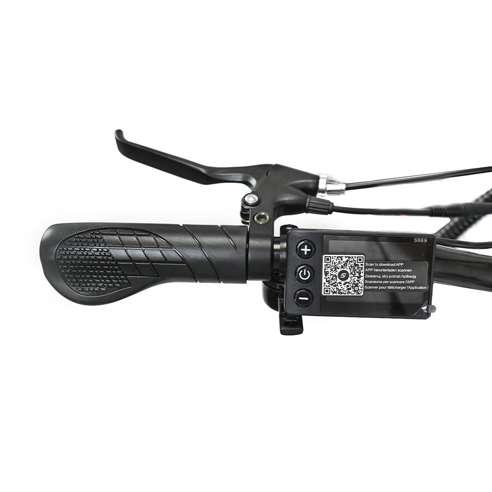 ONESPORT OT18 City Electric Bike, 26*2.35 inch wide Tires, 250W Motor 25km/h, 36V 14.4Ah Big Battery up to 100km Max Range,  Shimano 7-speed, Front Shock-absorbing fork, 25 Degree Climbing Bluetooth APP - Black