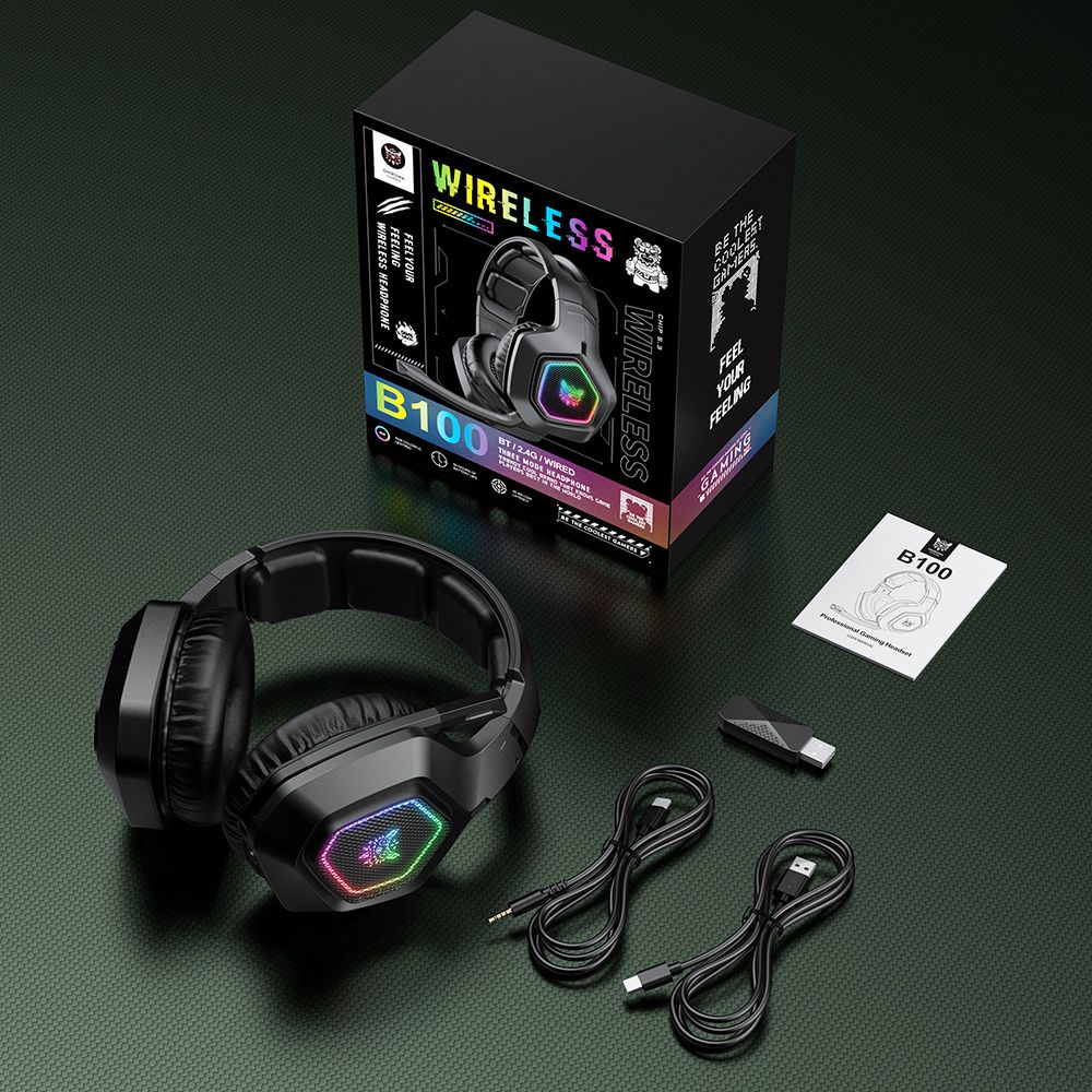 Auriculares inalámbricos para juegos ONIKUMA B100 2.4G con Bluetooth