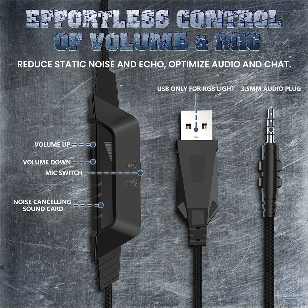 Auriculares con cable ONIKUMA K10 para videojuegos