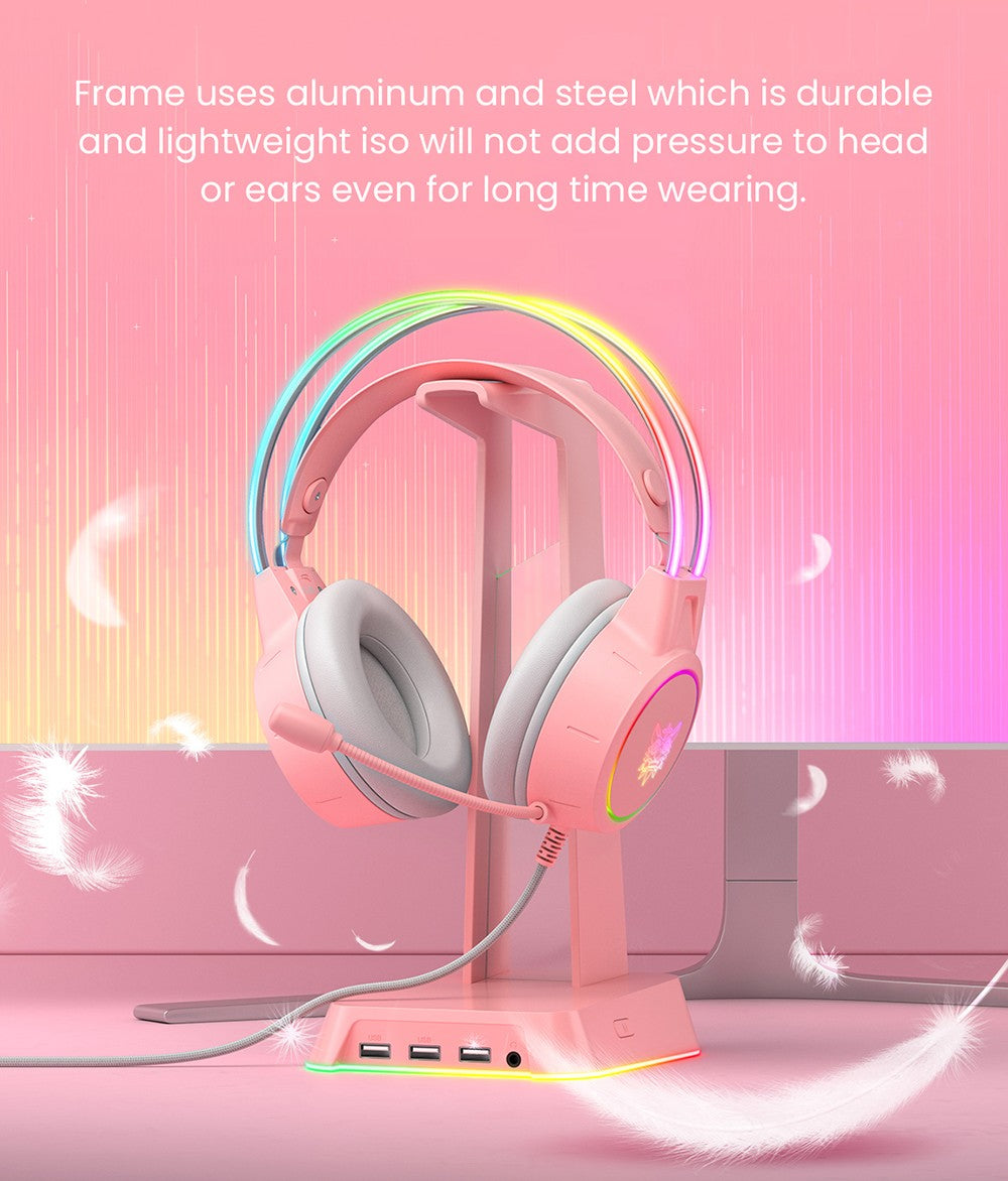 Auriculares para juegos con cable ONIKUMA X15 Pro - Rosa