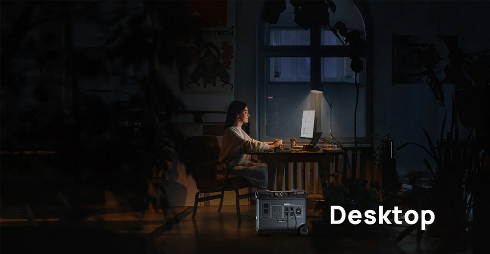 OUKITEL Abearl P5000 Portable Power Station, 5120Wh LiFePO4 Battery, 5x2200W AC Outlets (4000W Surge), Seamless UPS Battery Backup, 92% Inverter, 1800W Fast AC Charging, Dual 100W USB-C, 15 Outputs, MPPT Solar Generator for Outdoors Home, with Wheels