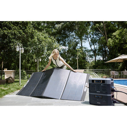 (Free Gift MC4 Cable) OUKITEL BP2000 Balcony Power Station, 2048Wh/640000mAh LiFePO4 Battery Solar Generator, 2200W AC Output, 2000W UPS, 1800W AC Charging, Expand Up to 7 Battery Packs, 15 Outputs, Compatible with 99% of Balcony Power Plants