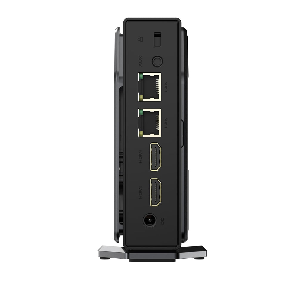 (2024 Upgraded Version) OUVIS S1 Mini PC with LCD Screen RGB Light, Intel Alder Lake N95 4 Cores Up to 3.4GHz, 16GB RAM 512GB SSD, 2*HDMI 2.0 4K HD Dual Display, WiFi 5 Bluetooth 4.2, 2*USB 3.0 2*USB 2.0 2*RJ45 - EU Plug