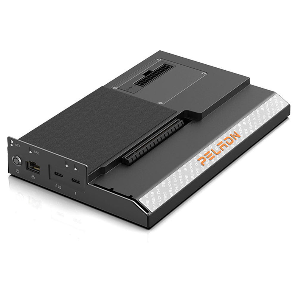 PELADN Link S-1 eGPU Dock, 2*Thunderbolt 3, 1*1000M LAN, 1* M.2 2280 NVME SSD, 40Gbps Transmission Speed, Compatible with ATX/SFX Power Supply