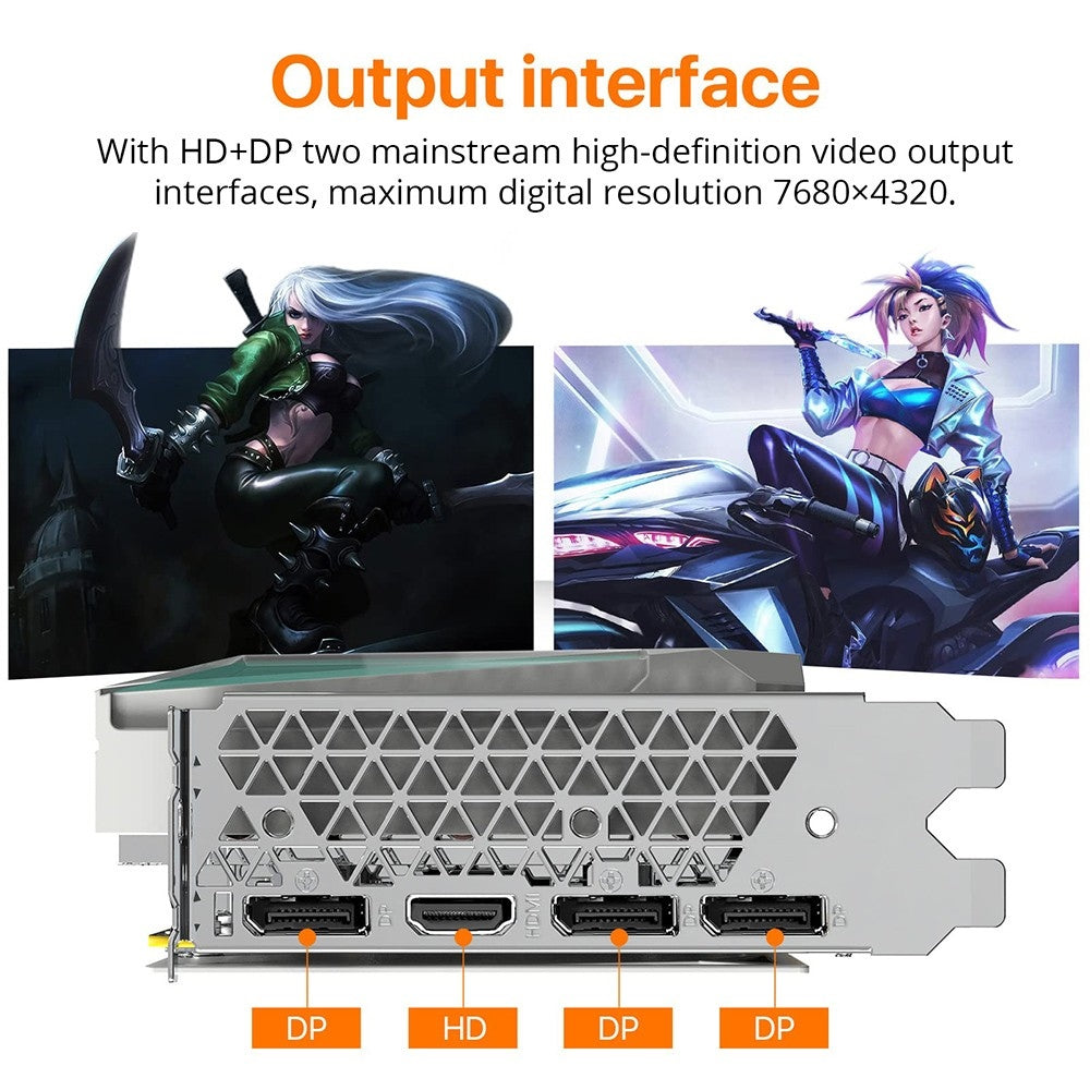 PELADN RTX2060 SUPER Gaming Graphics Card, 8GB GDDR6 RAM, 8Pin 128Bits, Dual-Fan, PCI Express 3.0, 3xDP 1xHDMI - White