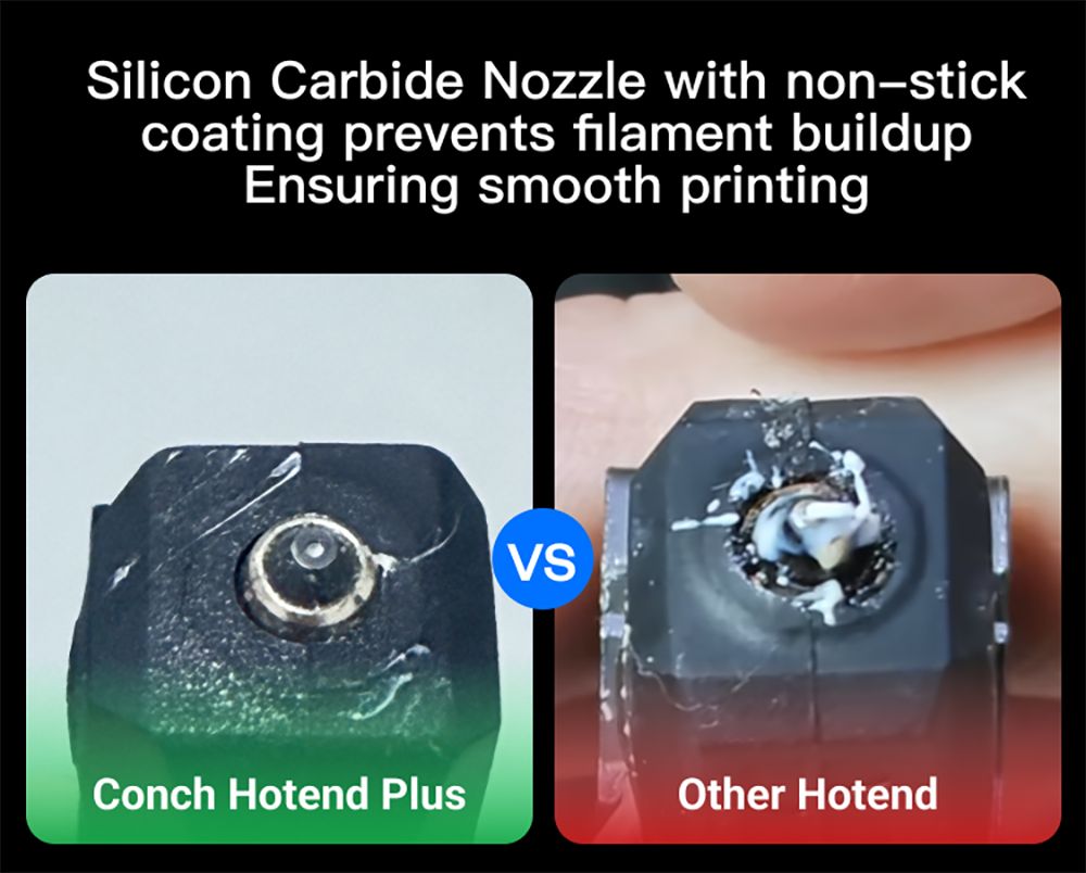 Phaetus Conch Hotend Plus para Bambu Lab P1/P1S, 0.6 mm
