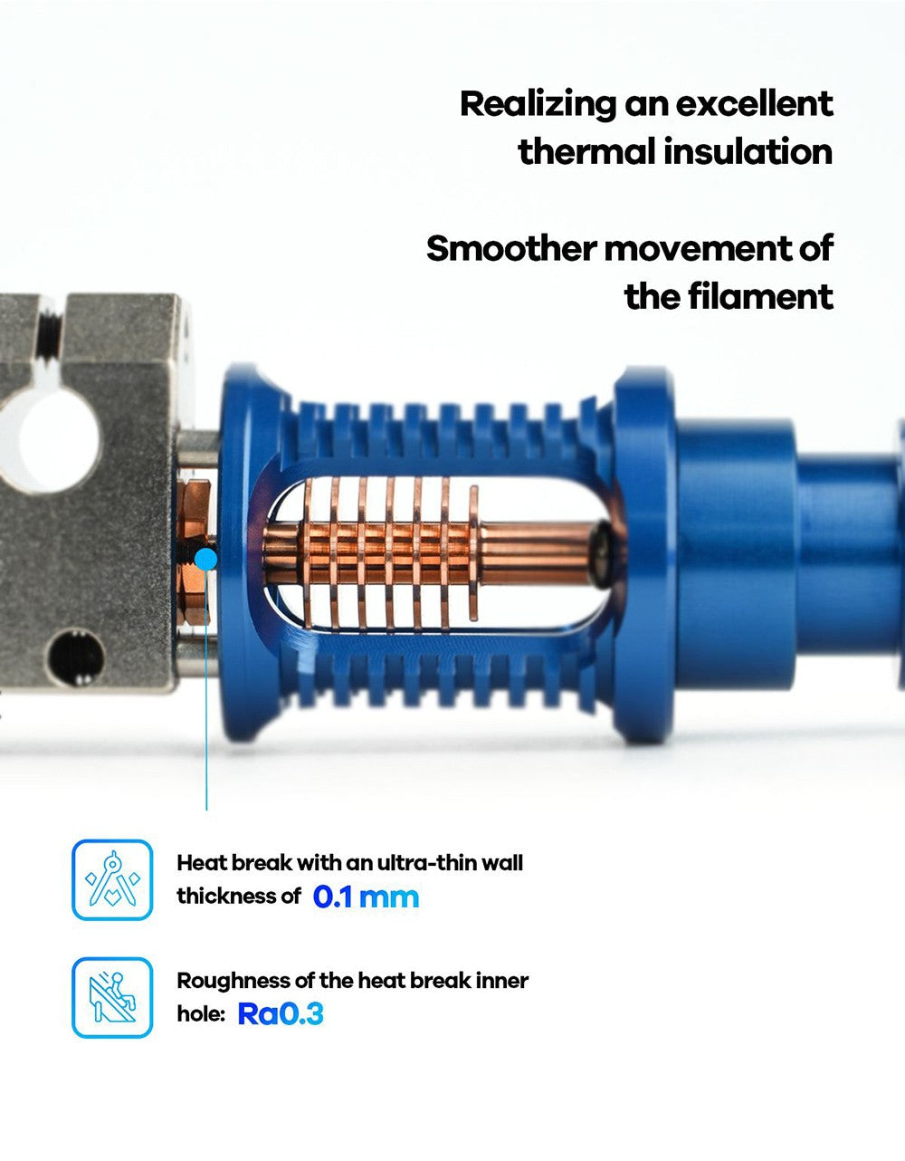 Cabezal de extrusión para impresora 3D Phaetus Dragon Hotend ST V2.0 de súper precisión, para Hotend V6, DDE, DDB, accionamiento directo Bowden - Negro