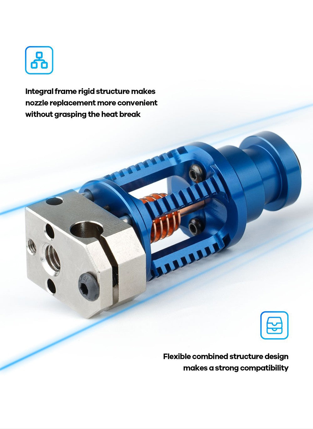 Cabezal de extrusión para impresora 3D Phaetus Dragon Hotend ST V2.0 de súper precisión, para Hotend V6, DDE, DDB, accionamiento directo Bowden - Negro