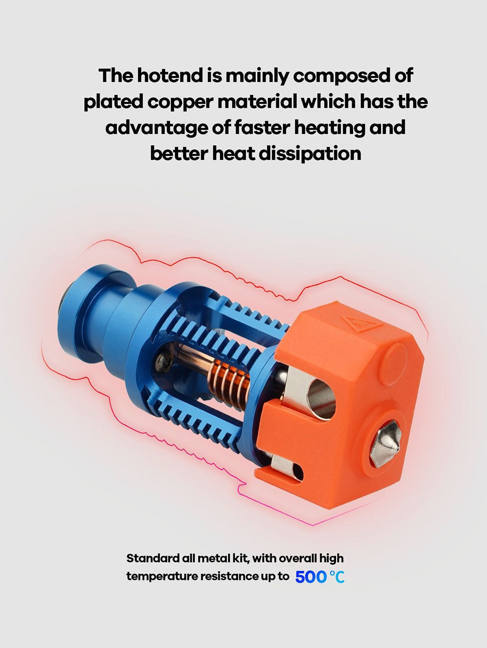 Cabezal de extrusión para impresora 3D Phaetus Dragon Hotend ST V2.0 de súper precisión, para Hotend V6, DDE, DDB, accionamiento directo Bowden - Negro