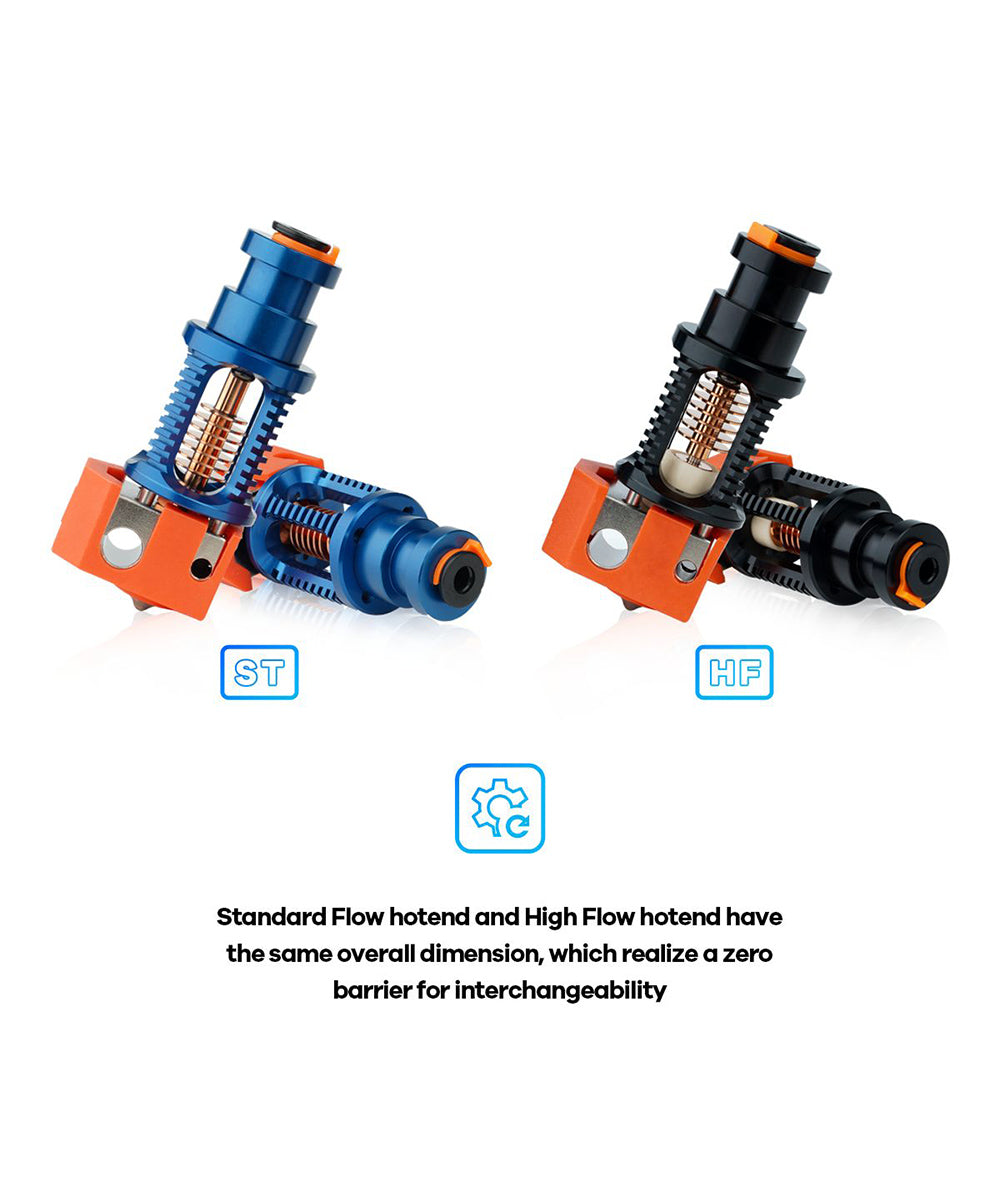 Cabezal de extrusión para impresora 3D Phaetus Dragon Hotend ST V2.0 de súper precisión, para Hotend V6, DDE, DDB, accionamiento directo Bowden - Negro