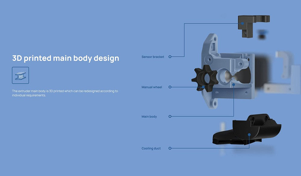 Phaetus OmniaDrop V3 Extruder, Doppelantriebszahnräder, flexibler Filamentdruck, Hotend-Kühlsystem