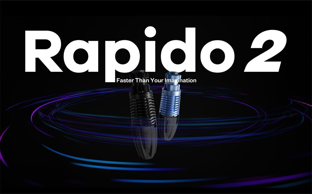 Phaetus Rapido 2.0 UHF Hotend, max. Drucktemperatur 350 °C, kompatibel mit thermoplastischen Filamenten und Verbundwerkstoffen – Blau