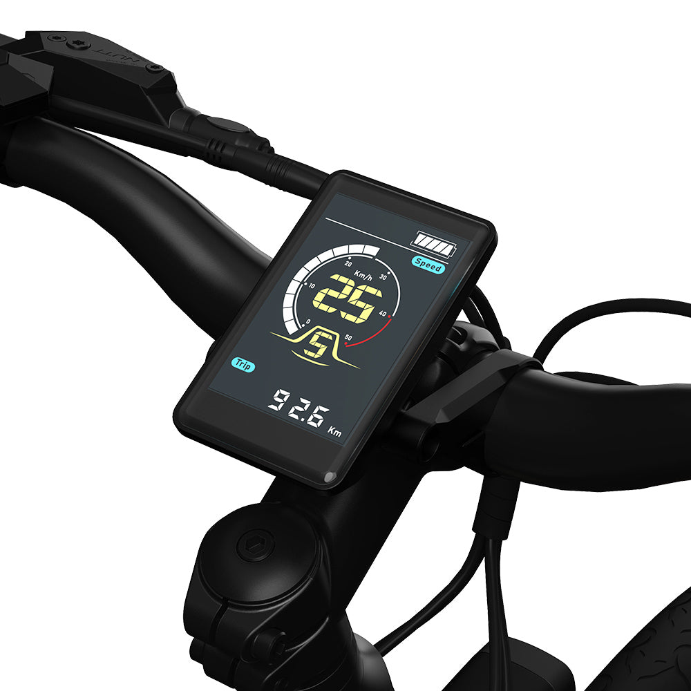 Bicicleta eléctrica PVY P30, neumático de 27,5 x 2,1 pulgadas, motor de 500 W, sensor de par de 50 N.m, batería de 36 V y 13,5 Ah, autonomía máxima de 100 km, freno de disco hidráulico, SHIMANO de 9 velocidades, aleación de aluminio, IP66 a prueba de agua - Gris.