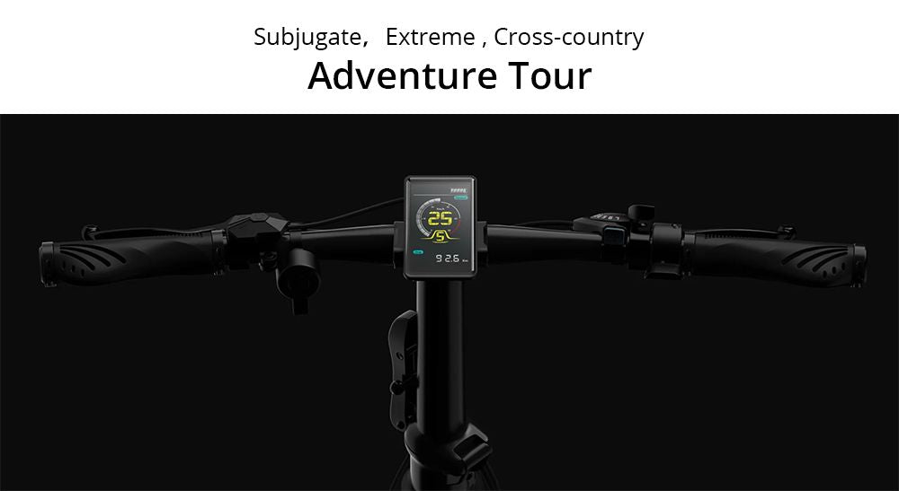 PVY Turbo Electric Bike, 250W Motor, 48V 13Ah Battery, 20*4.0 inch Fat Tires, 25km/h Max Speed, 100km Range, Shimano 7-Speed, Mechanical Disc Brake, Front Suspension Fork & Rear Mechanical Shock Absorber