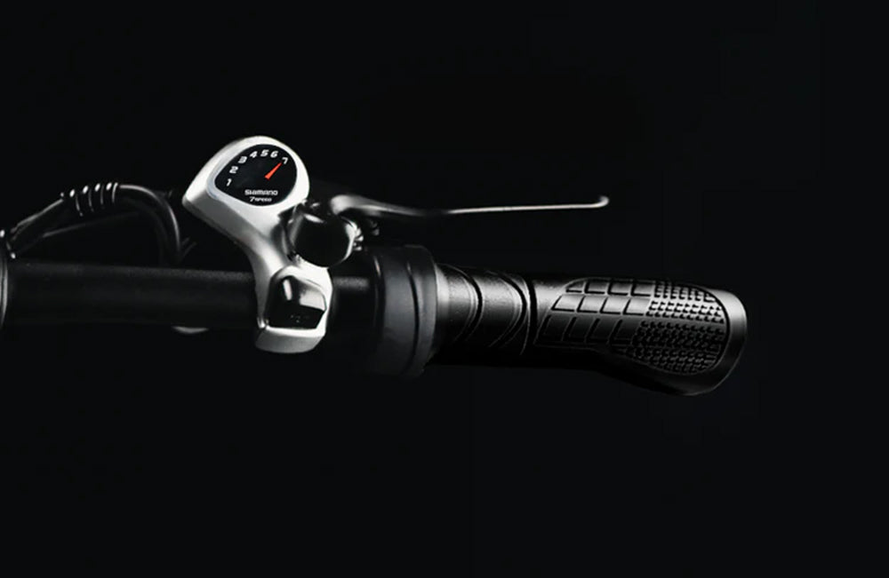 Bicicleta eléctrica plegable PVY Z20 Plus de 1000 W, neumático ancho 20*4.0, batería de 48 V y 16,5 Ah, autonomía de 80-120 km, cambio Shimano de 7 velocidades, horquilla de suspensión bloqueable y amortiguador trasero, freno hidráulico, pantalla LCD a color, carga máxima de 150 kg - Verde