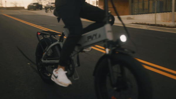 Bicicleta eléctrica plegable PVY Z20 Plus, neumáticos gruesos de 20*4.0 pulgadas, motor de 1000 W, velocidad de 50 km/h, batería de 48 V y 16,5 Ah, autonomía de 80-120 km, carga máxima de 150 kg, Shimano de 7 velocidades, bicicleta de montaña eléctrica - Gris