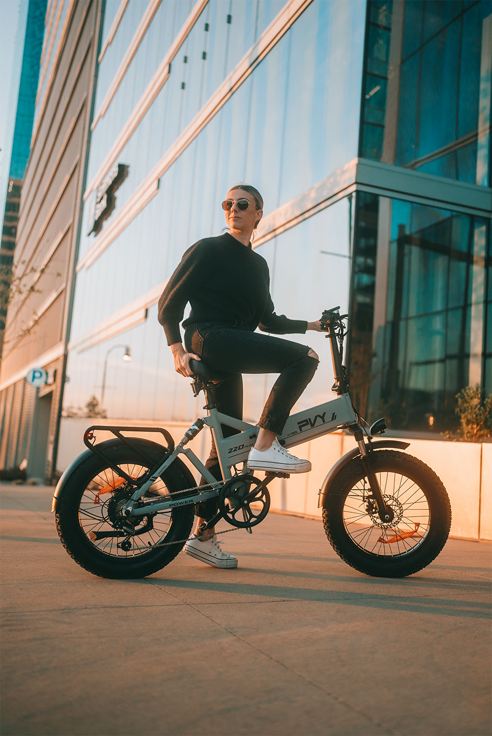 Bicicleta eléctrica plegable PVY Z20 Plus, neumáticos gruesos de 20*4.0 pulgadas, motor de 1000 W, velocidad de 50 km/h, batería de 48 V y 16,5 Ah, autonomía de 80-120 km, carga máxima de 150 kg, bicicleta de montaña eléctrica Shimano de 7 velocidades - Caqui