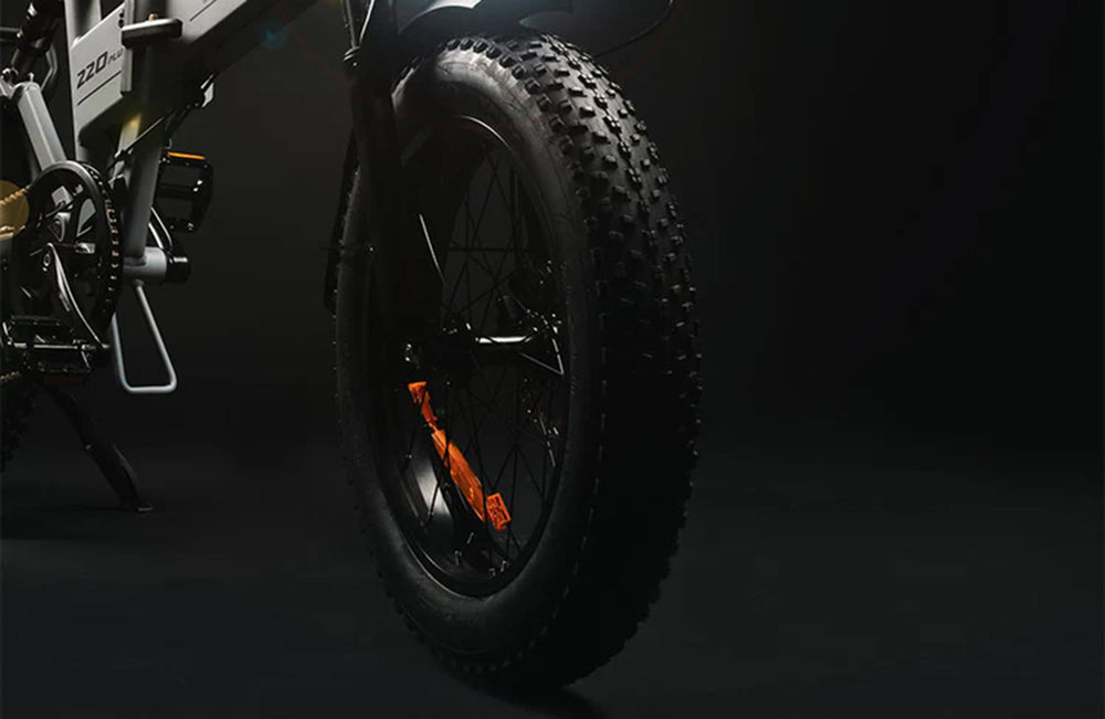 Bicicleta eléctrica plegable PVY Z20 Plus de 1000 W, neumático ancho 20*4.0, batería de 48 V y 16,5 Ah, autonomía de 80-120 km, cambio Shimano de 7 velocidades, horquilla de suspensión bloqueable y amortiguador trasero, freno hidráulico, pantalla LCD a color, carga máxima de 150 kg - Verde