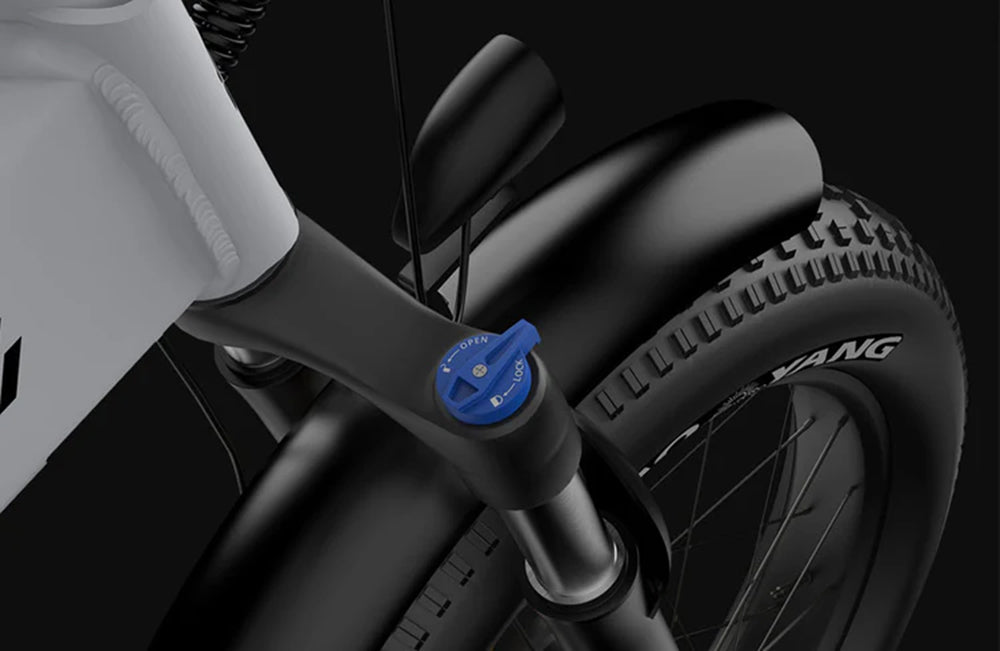 Bicicleta eléctrica plegable PVY Z20 Plus de 1000 W, neumático ancho 20*4.0, batería de 48 V y 16,5 Ah, autonomía de 80-120 km, cambio Shimano de 7 velocidades, horquilla de suspensión bloqueable y amortiguador trasero, freno hidráulico, pantalla LCD a color, carga máxima de 150 kg - Verde