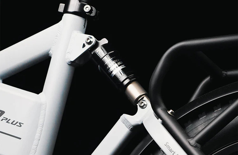 Bicicleta eléctrica plegable PVY Z20 Plus de 1000 W, neumático ancho 20*4.0, batería de 48 V y 16,5 Ah, autonomía de 80-120 km, cambio Shimano de 7 velocidades, horquilla de suspensión bloqueable y amortiguador trasero, freno hidráulico, pantalla LCD a color, carga máxima de 150 kg - Verde