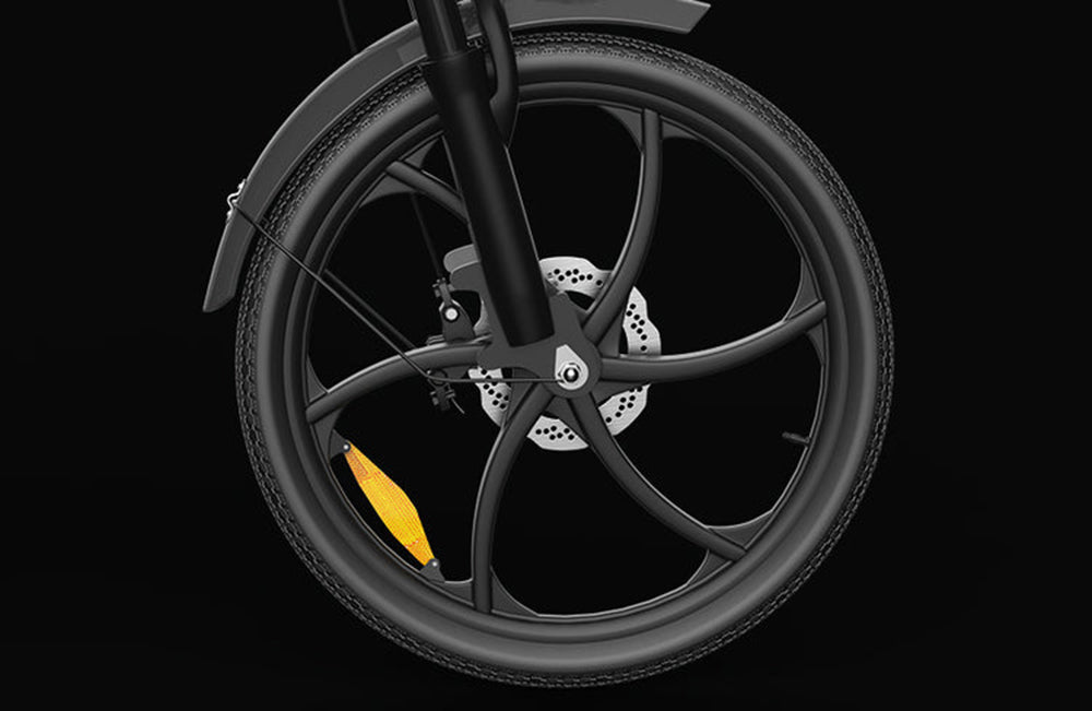 Bicicleta Eléctrica PVY Z20 Pro, Rueda de 20 Pulgadas, Motor de Buje de 250W, Velocidad Máxima 25 km/h, Batería Extraíble de 36V 10.4Ah, Autonomía de 80-100 km, Pantalla LCD - Gris