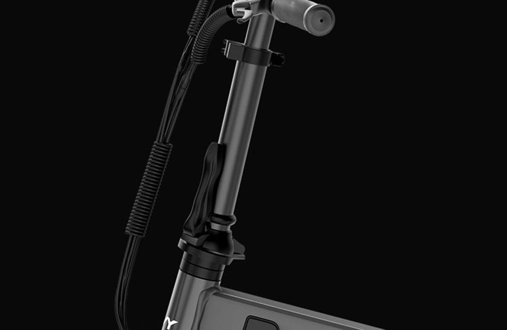 Bicicleta Eléctrica PVY Z20 Pro, Rueda de 20 Pulgadas, Motor de Buje de 250W, Velocidad Máxima 25 km/h, Batería Extraíble de 36V 10.4Ah, Autonomía de 80-100 km, Pantalla LCD - Gris