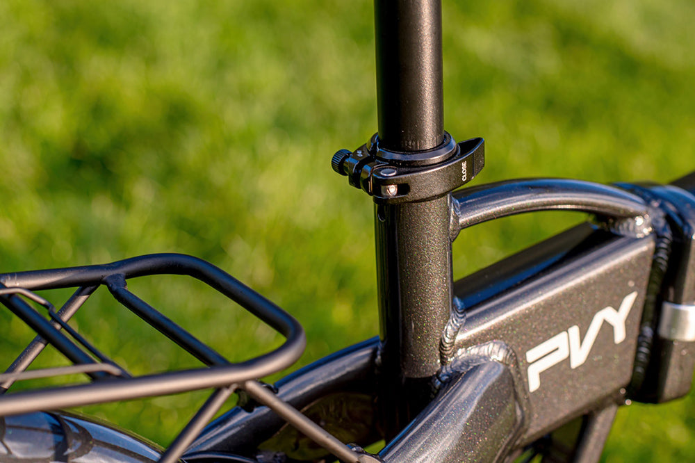 Bicicleta Eléctrica PVY Z20 Pro, Rueda de 20 Pulgadas, Motor de Buje de 250W, Velocidad Máxima 25 km/h, Batería Extraíble de 36V 10.4Ah, Autonomía de 80-100 km, Pantalla LCD - Gris