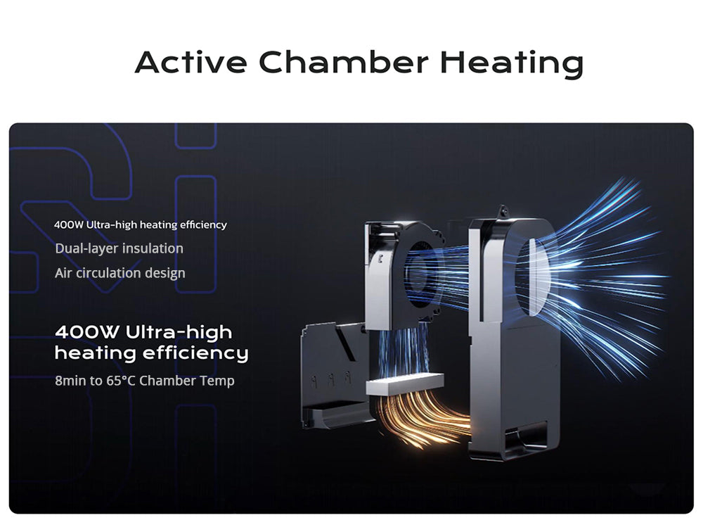Impresora 3D QIDI TECH PLUS4, 600 mm/s, impresión a alta temperatura de 370 ℃, cámara de calentamiento activa de 65 ℃, 305*305*280 mm, pantalla táctil de 5 pulgadas, cámara 1080P, boquilla compuesta multimetálica, aislamiento de doble capa, admite sistema multicolor, control remoto, Klipper V0.12.0