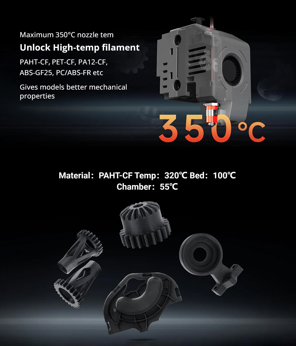 Impresora 3D QIDI Tech Q1 Pro, Doble Motor Z, Cámara Calefactada a 60℃, Impresión a 350°C, Extrusor Trimétalico, Nivelación Automática, Alta Velocidad ≤600mm/s, Procesador de 64 bits, Detección de Filamento, 245x245x240mm
