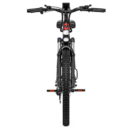 RANDRIDE YG90B Electric Bike 1000W Motor 45km/h Max Speed 48V 17Ah Removable battery 80-90KM Max Range 27.5*2.4'' CST Tires 120kg Load Shimano 21 Gears Hydraulic brake - Black &amp; Red