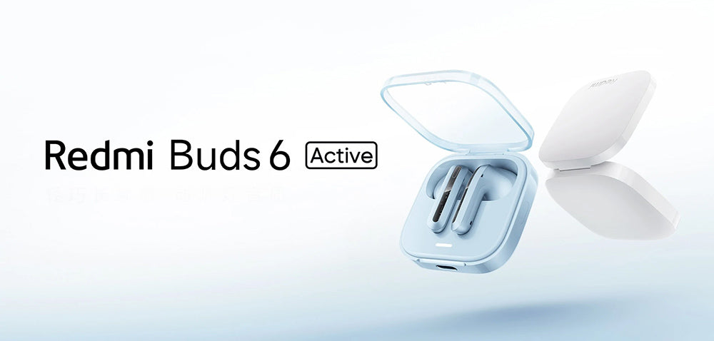Redmi Buds 6 Auriculares inalámbricos activos, Bluetooth 5.4, cancelación de ruido para llamadas, 5 modos de ecualización, hasta 30 horas de duración de la batería - Negro