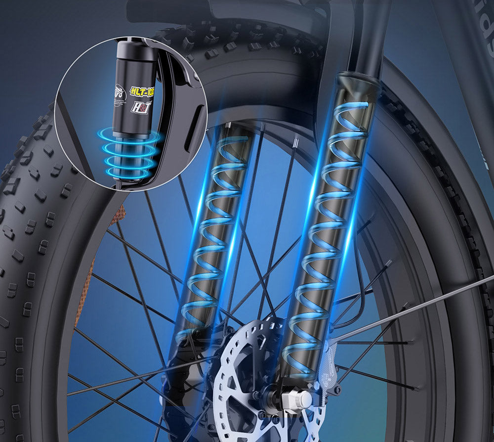 Ridstar E26 Pro Elektrofahrrad, 2 x 1000-W-Motor, 48-V-23-Ah-Akku, 26 x 4 Zoll Fatbike-Reifen, 49 km/h Höchstgeschwindigkeit, 75 km Reichweite, hydraulische Doppelbremse, Vollfederung, Shimano 7-Gang-Schaltung