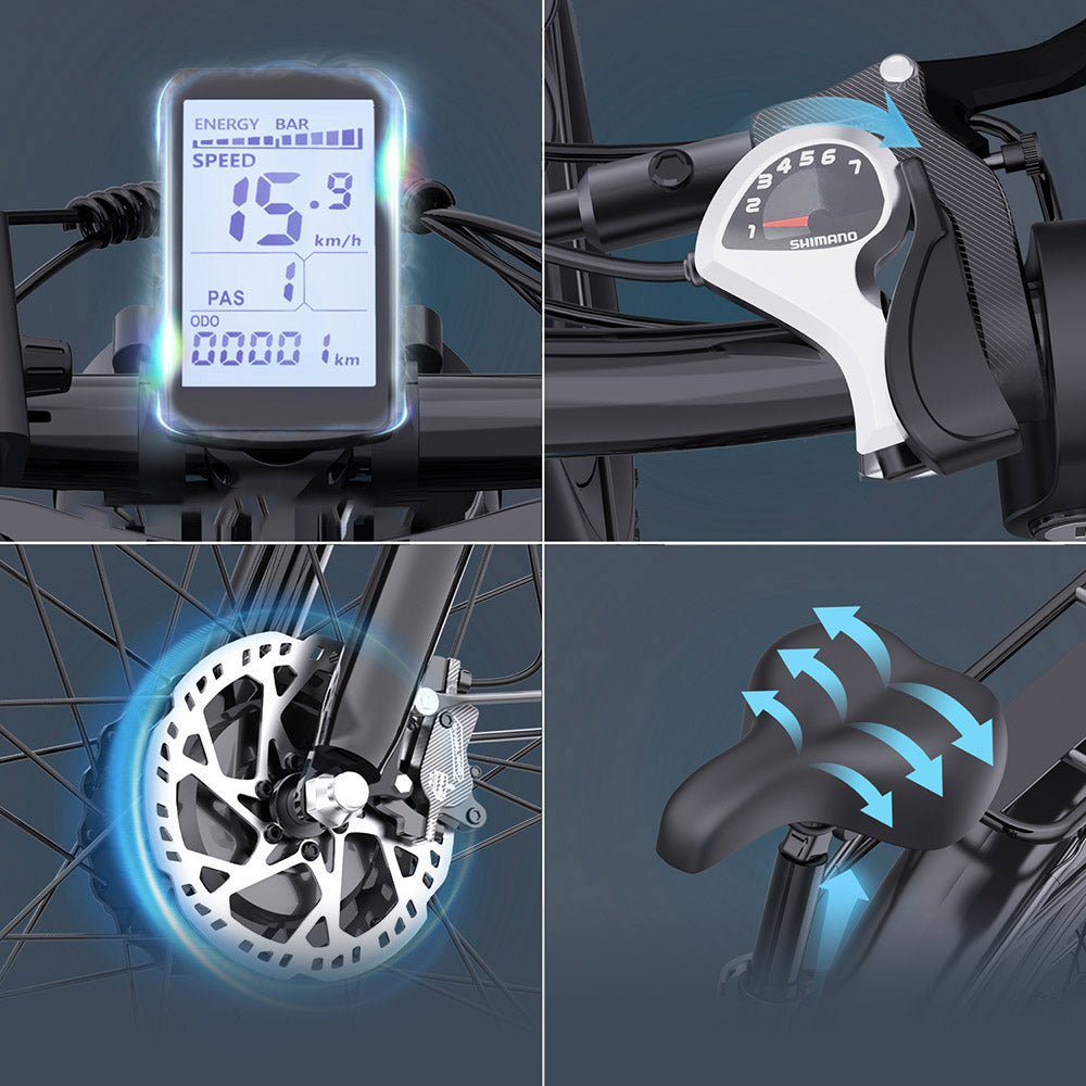 Ridstar E26 Pro Elektrofahrrad, 2 x 1000-W-Motor, 48-V-23-Ah-Akku, 26 x 4 Zoll Fatbike-Reifen, 49 km/h Höchstgeschwindigkeit, 75 km Reichweite, hydraulische Doppelbremse, Vollfederung, Shimano 7-Gang-Schaltung