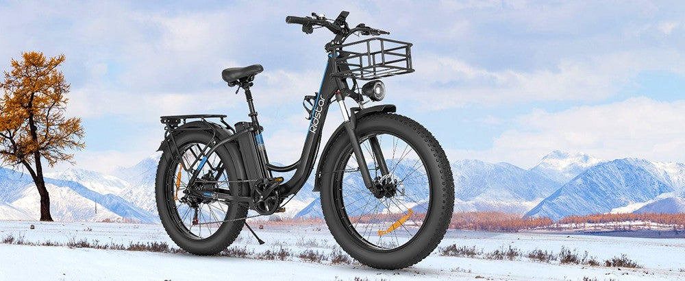 Ridstar MN26 Elektrofahrrad, 750-W-Motor, 26 x 4,0 Zoll Fatbike-Reifen, 48-V-20-Ah-Akku, 58 km/h Höchstgeschwindigkeit, 90 km maximale Reichweite, Shimano 7-Gang-Schaltung, mechanische Scheibenbremse