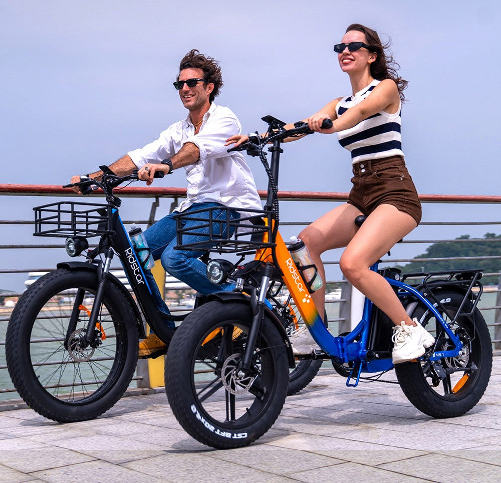 Ridstar MN26 Elektrofahrrad, 750-W-Motor, 26 x 4,0 Zoll Fatbike-Reifen, 48-V-20-Ah-Akku, 58 km/h Höchstgeschwindigkeit, 90 km maximale Reichweite, Shimano 7-Gang-Schaltung, mechanische Scheibenbremse
