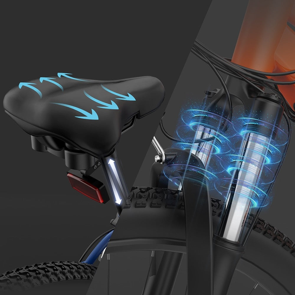 Ridstar S29 Elektrofahrrad, 29 x 2,0 Zoll Reifen, 1000-W-Motor, 48-V-15-Ah-Akku, 50 km/h Höchstgeschwindigkeit, 80 km maximale Reichweite, mechanische Scheibenbremsen, Shimano 21-Gang-Schaltung