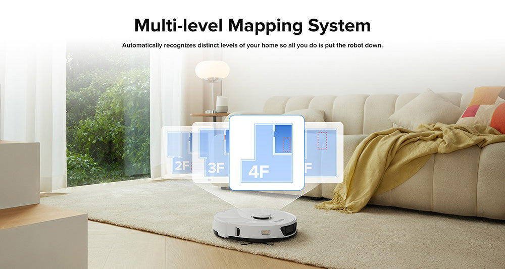 Robot Aspirador Roborock S7 Max Ultra, Succión de 5500Pa, Secado Automático, Autolimpieza y Vaciado Automático, Mopa VibraRise, Tecnología de Evitación de Obstáculos Reactive Tech, Carga Rápida y Fuera de Horario Pico - Blanco