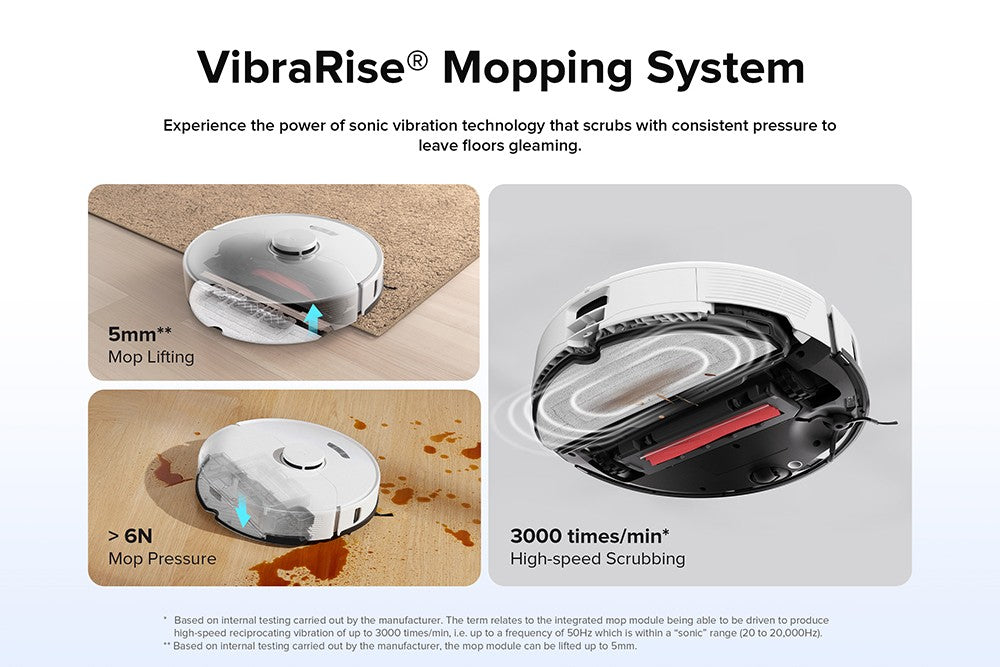 Robot Aspirador Roborock S7 Max Ultra, Succión de 5500Pa, Secado Automático, Autolimpieza y Vaciado Automático, Mopa VibraRise, Tecnología de Evitación de Obstáculos Reactive Tech, Carga Rápida y Fuera de Horario Pico - Blanco