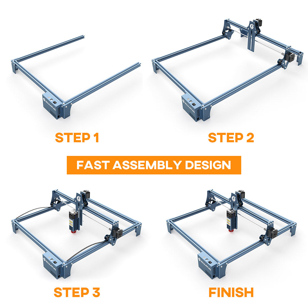 Grabador láser Sculpfun S9, máquina de grabado láser CNC totalmente metálica, 5,5 W, alta precisión, área de grabado 410 x 420 mm.